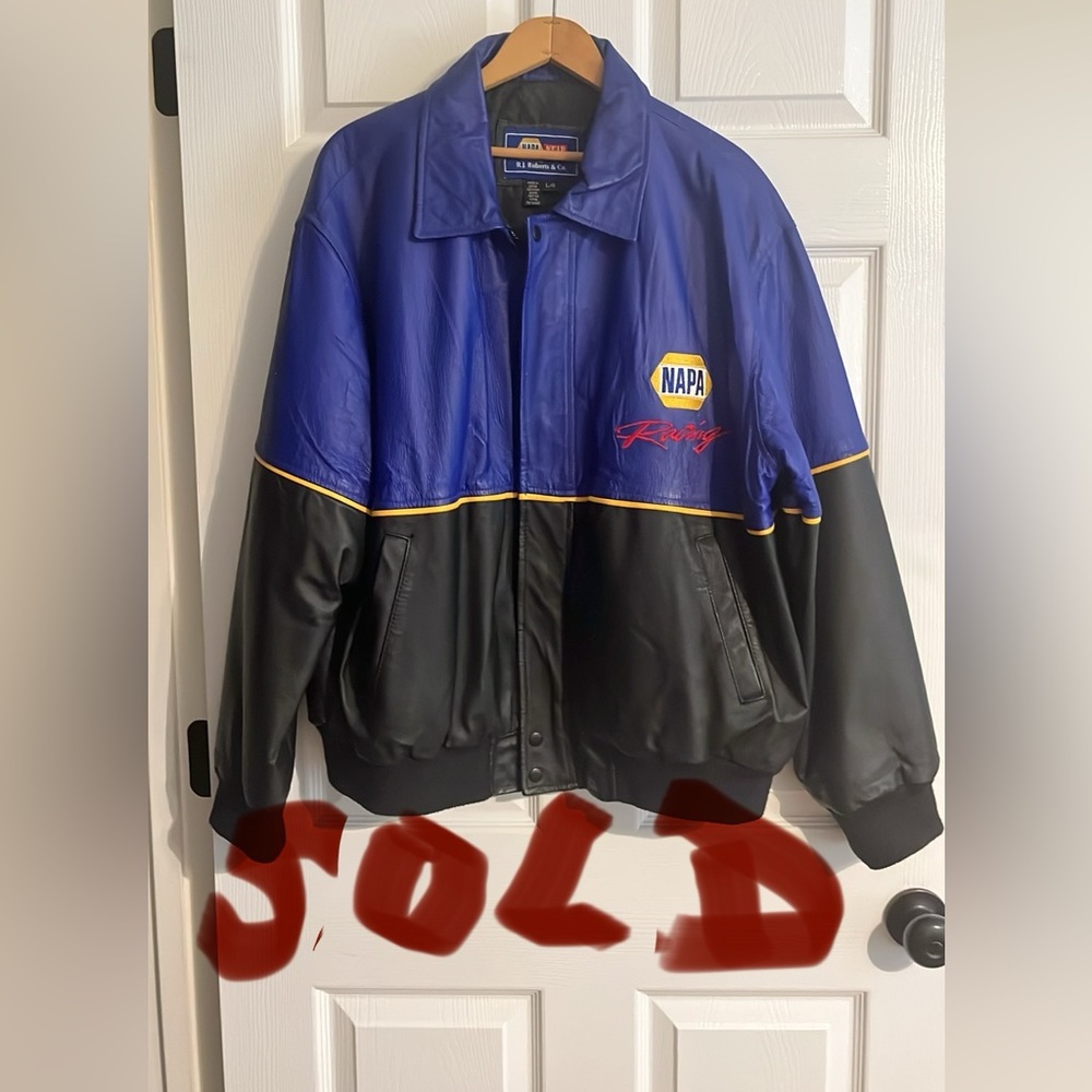 SOLD - NAPA Genuine Leather Racing Jacket - Picture 1 of 16